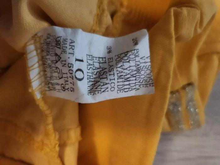 Très beau pantalon stretch fille jaune neuf 10 ans Italy Moda - photo numéro 3