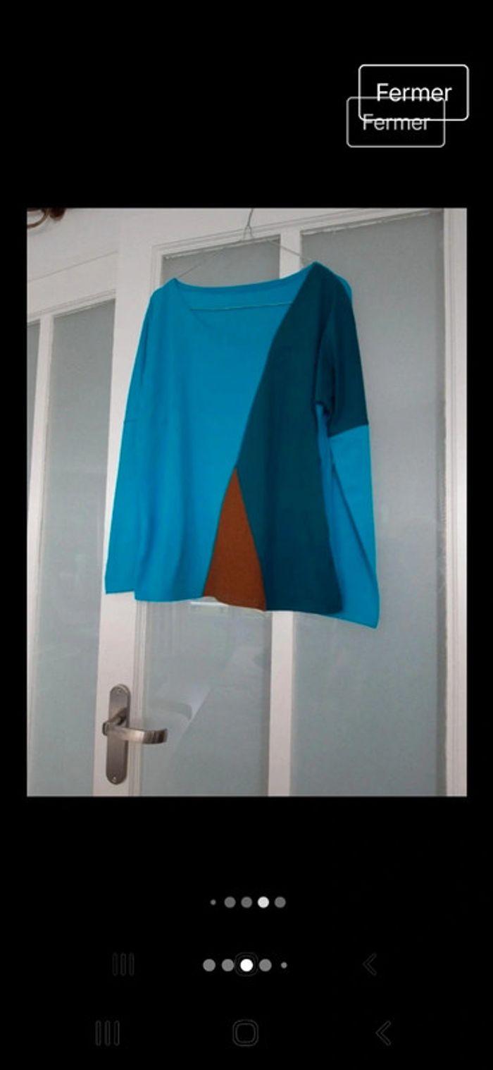 T shirt turquoise - photo numéro 5