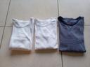 Lot de 3 maillots de corps manches longues 10 ans