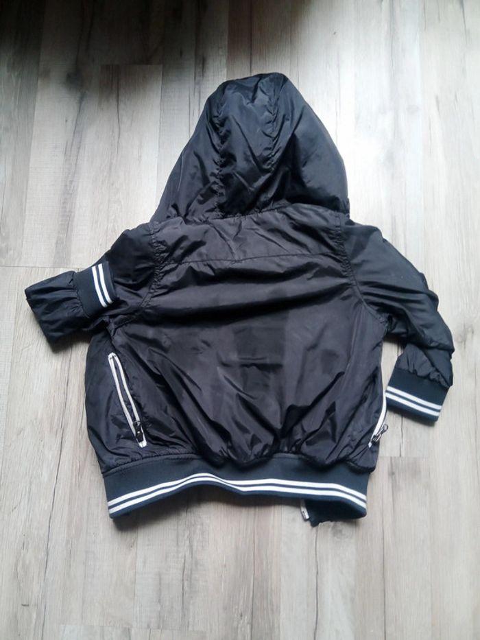 Blouson imperméable mi-saison noir 4 ans garçon - photo numéro 3