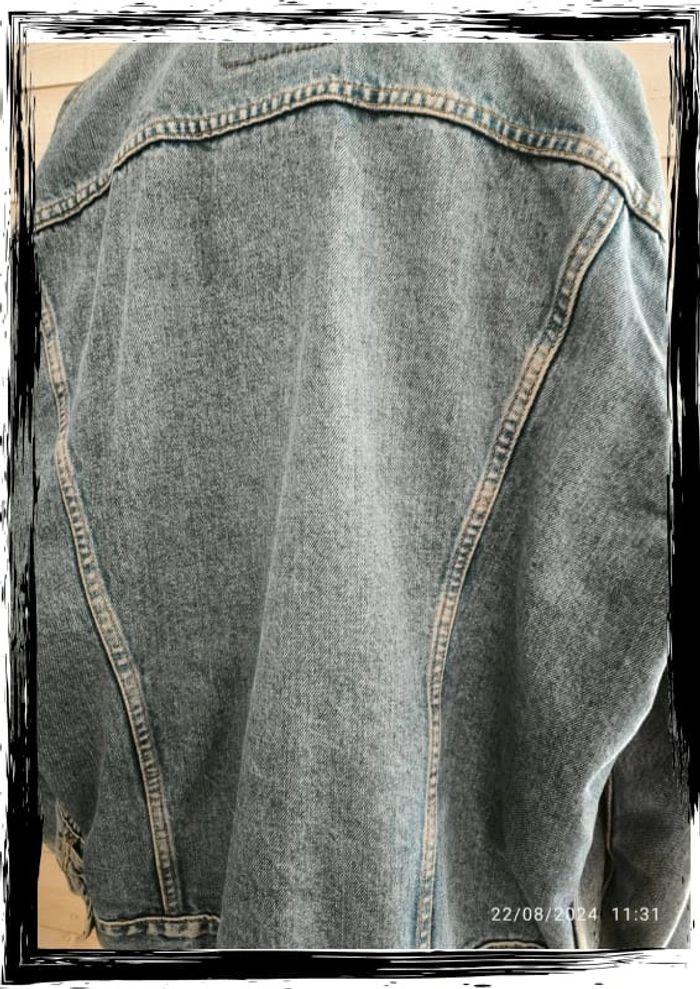 Veste en jeans  bleu clair Levi's vintage taille xxl - photo numéro 6