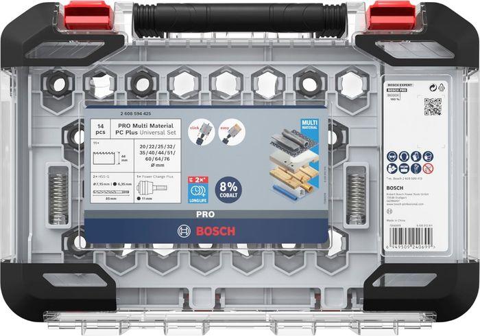 [Neuf] Bosch 14x Coffret de scies trépans PRO Multi Material Power Change Plus - Boîte transparente - photo numéro 5