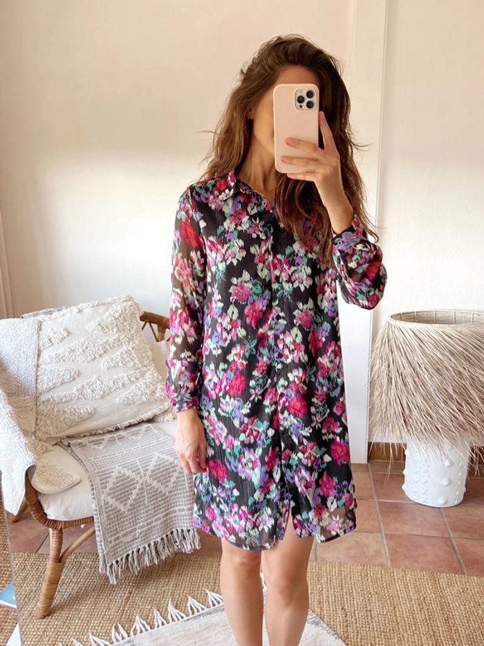 Robe chemise à fleurs Lilie Rose - photo numéro 3