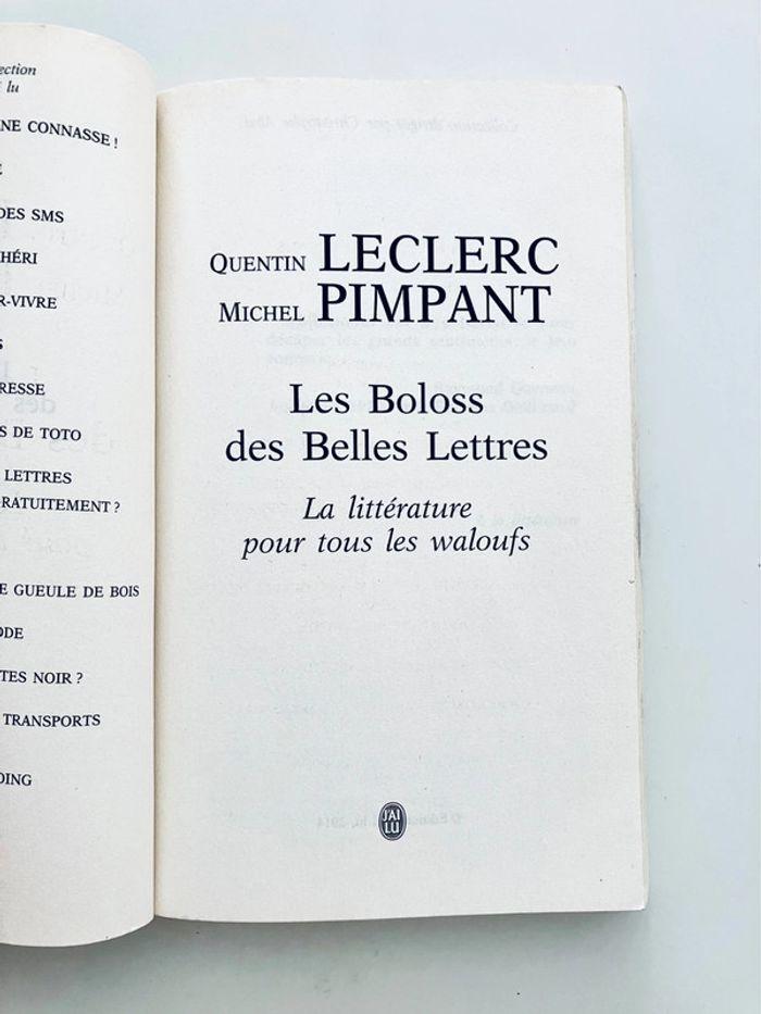 Les Boloss des belles lettres Quentin Leclerc Michel Pimpant - Editions J'ai Lu - photo numéro 5