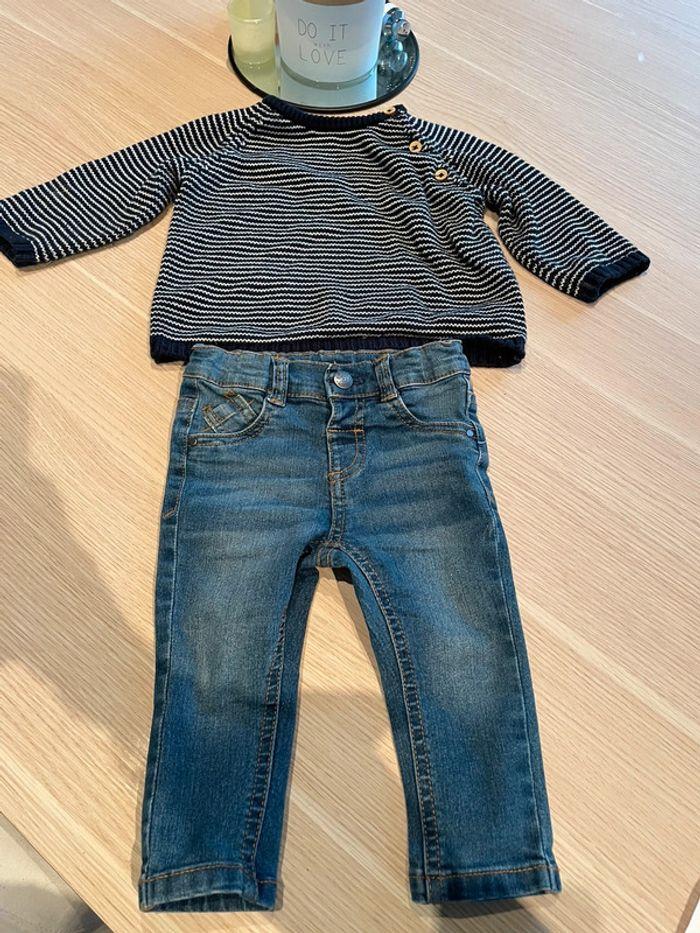 Ensemble jean + pull - photo numéro 1