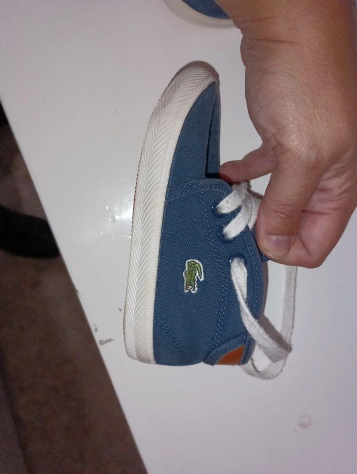 Chaussures basket en toile Lacoste sport pointure 22 - photo numéro 5