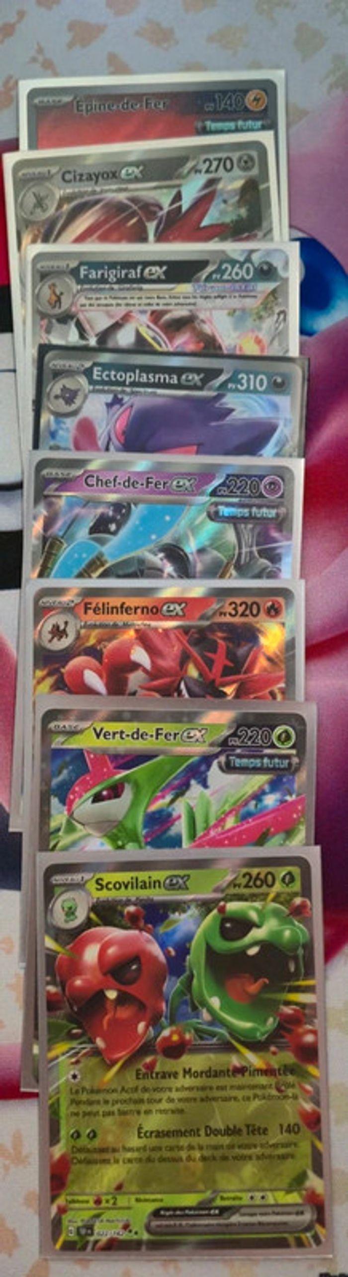 Lot de 16 Cartes Pokémon Ex/Ar/Fa/Ace EV5 Forces Temporelles + 1 Promo offerte - photo numéro 3