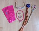 Lot accessoires princesse rose fushia 3-7ans