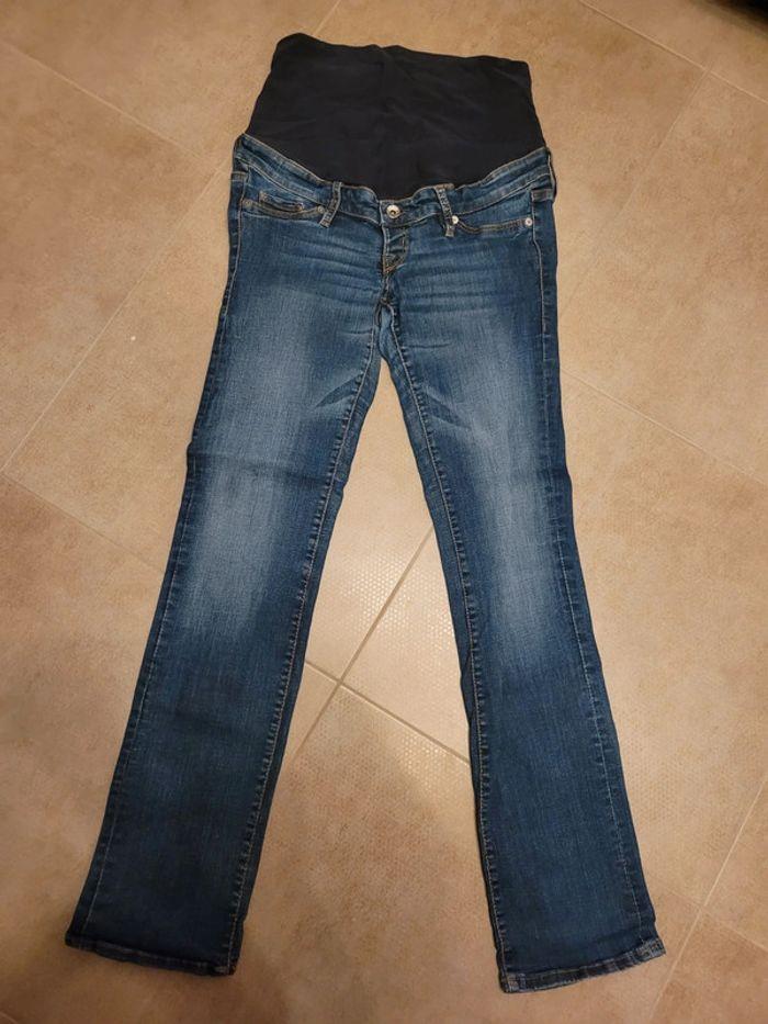 Jeans grossesse maternité mama straight h&m  taille 36 - photo numéro 1