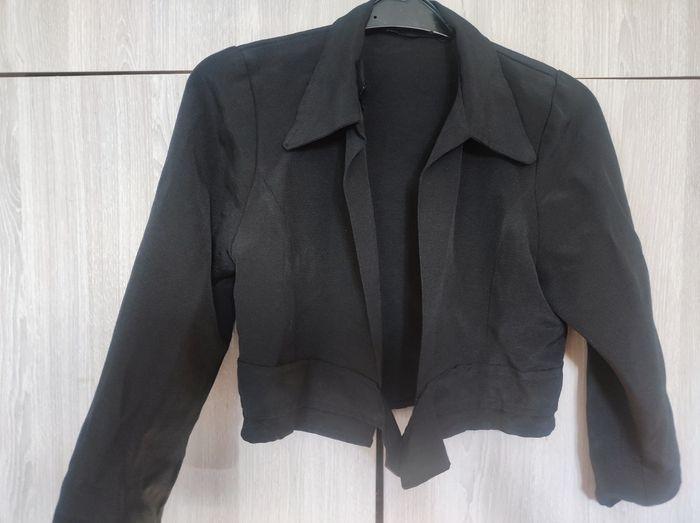 Veste noir lycra 7 ans / annees 80 - modèle unique - photo numéro 6