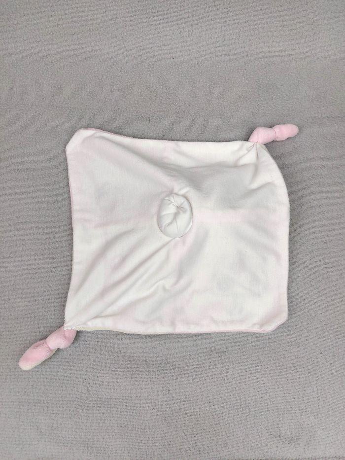 Doudou plat souris grise rose blanc pommier pommes Gipsy !! étiquettes coupées ! - photo numéro 2