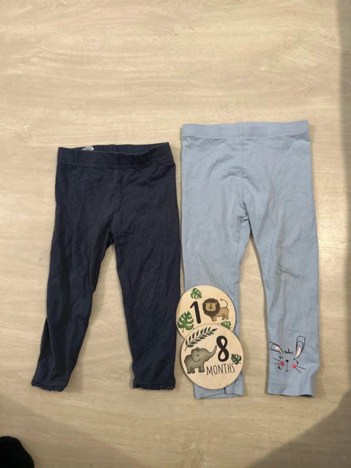 Lot 2 leggings 12/18 /24 mois - photo numéro 1