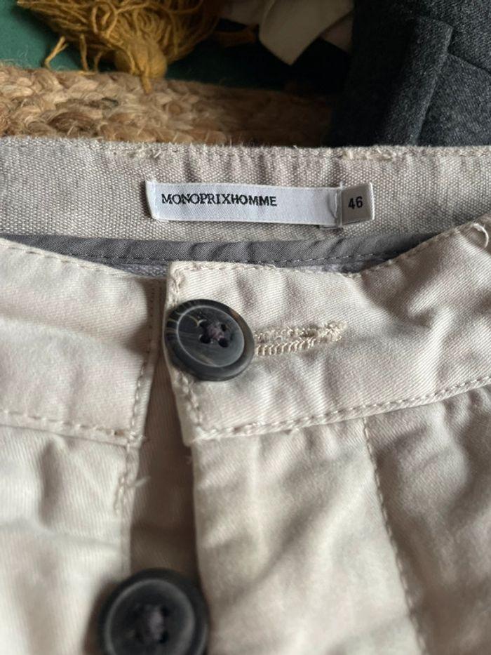 Pantalon chino homme monoprix taille 46 - photo numéro 2