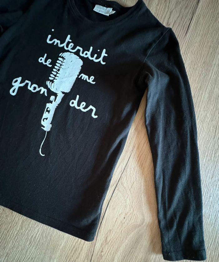 Tee shirt taille 8 ans Interdit de me gronder très bon état - photo numéro 4