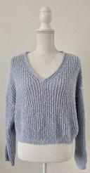 Pull court oversize maille bouclette taille S