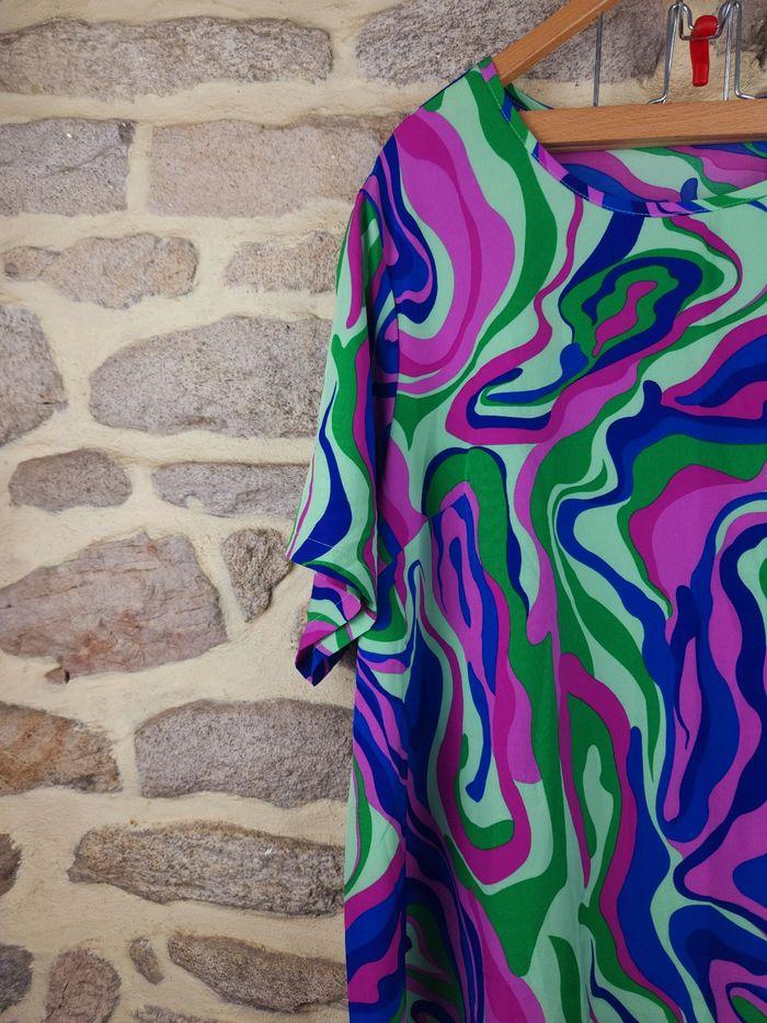 Robe manches courtes multicolore Femme taille 54 marque Boohoo 🍬 - photo numéro 2