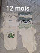 Lots de 10 bodies manches courtes