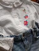 Ensemble jean slim et blouse 4ans