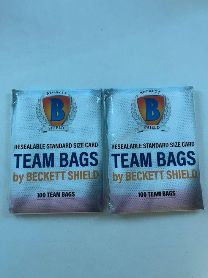 2 x 100 team bags resealable Beckett Shield - photo numéro 1