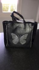 Sac noir papillon