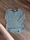 Pull pull & Bear paillette gris blanc taille m