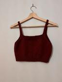 Crop top bordeaux taille M/38