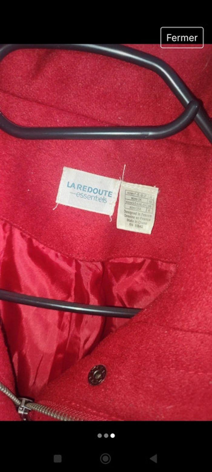 Manteau rouge la redoute - photo numéro 3