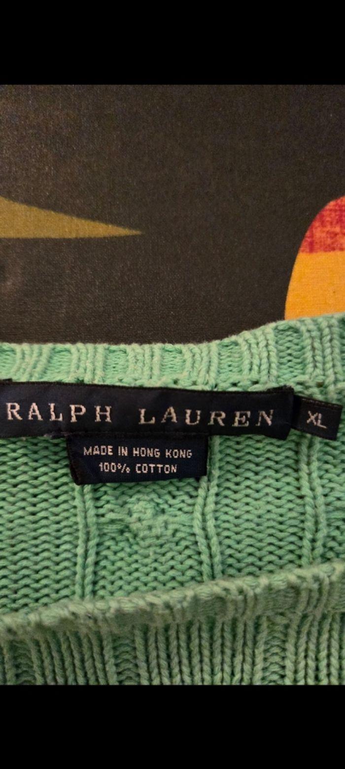 Pull Ralph Lauren vert menthe - photo numéro 2