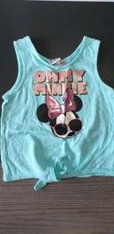 Tee-shirt débardeur minnie 4/5 ans