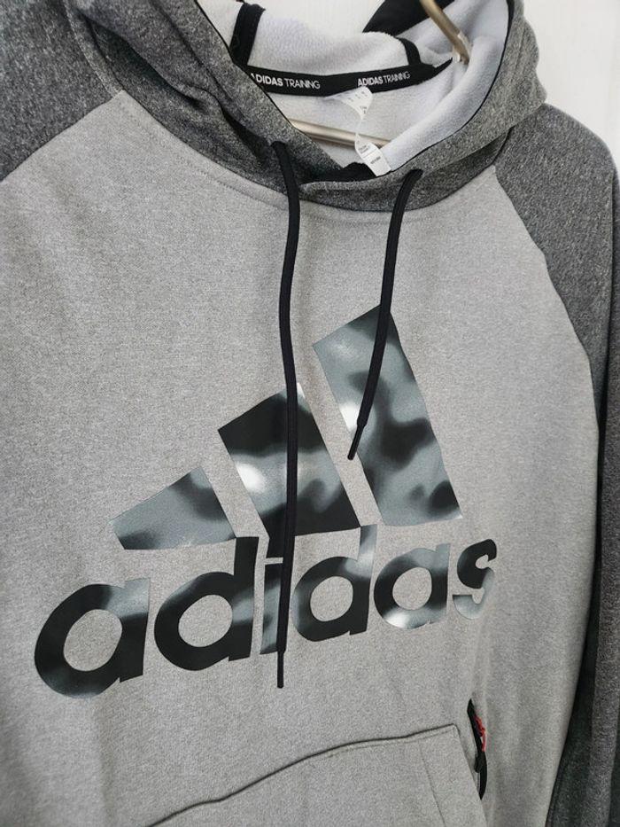 Sweat Homme Gris Adidas T.L - photo numéro 3