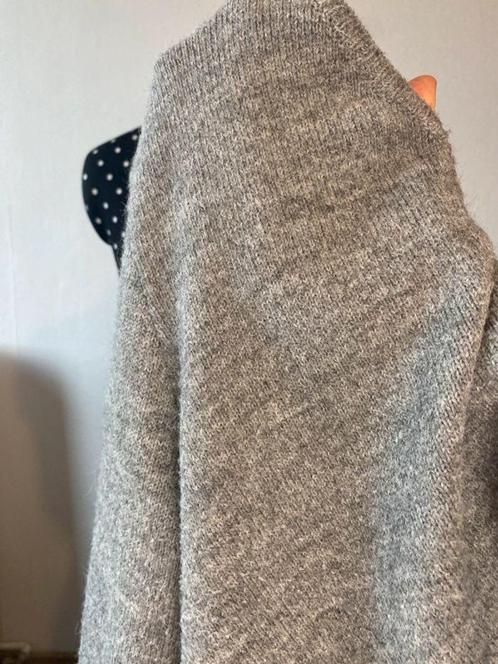 Pull col V avec noeud gris Bréal taille L/ 40 - photo numéro 10