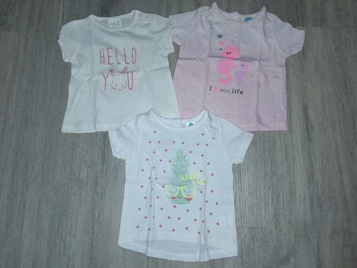 Lot t-shirts manches courtes