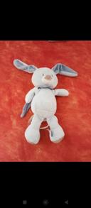 Peluche musicale lapin bleu de Nattou