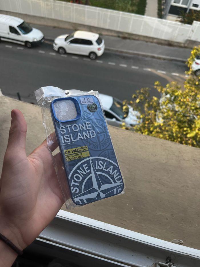 Coque Stone Island Bleu iPhone 12