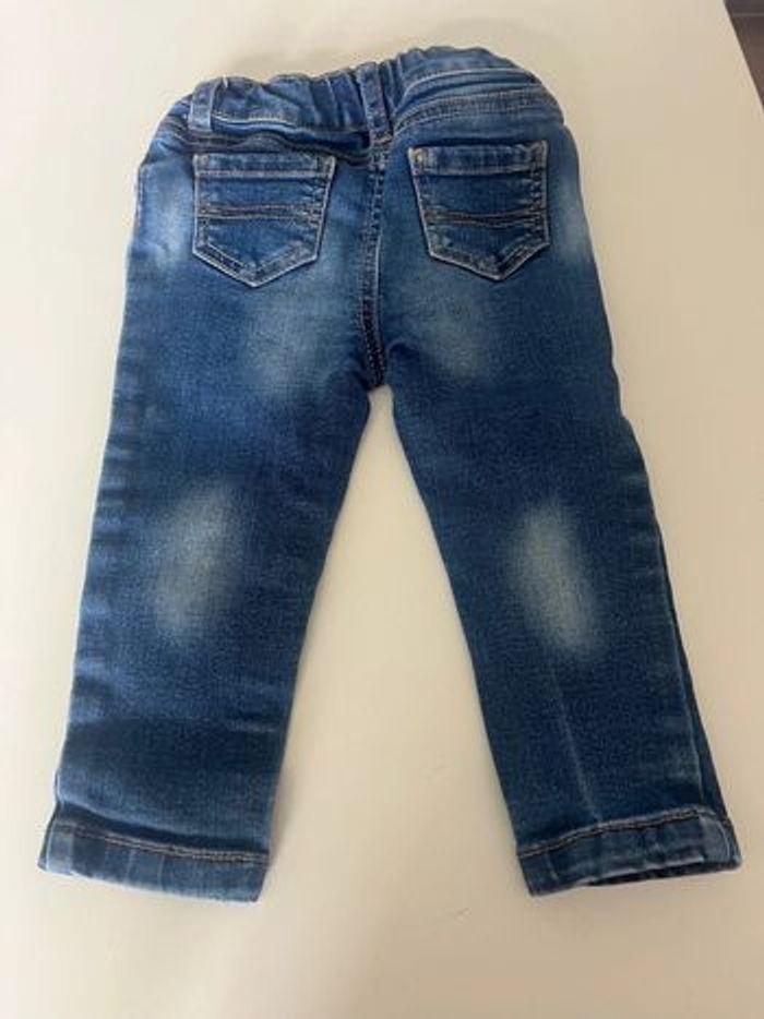 pantalon jean denim bébé 12 mois - photo numéro 3