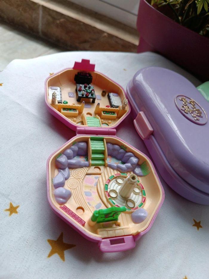 Polly pocket bluebird stamper tampon ballerine flower Hollywood chalet sushi tea house maison - photo numéro 14