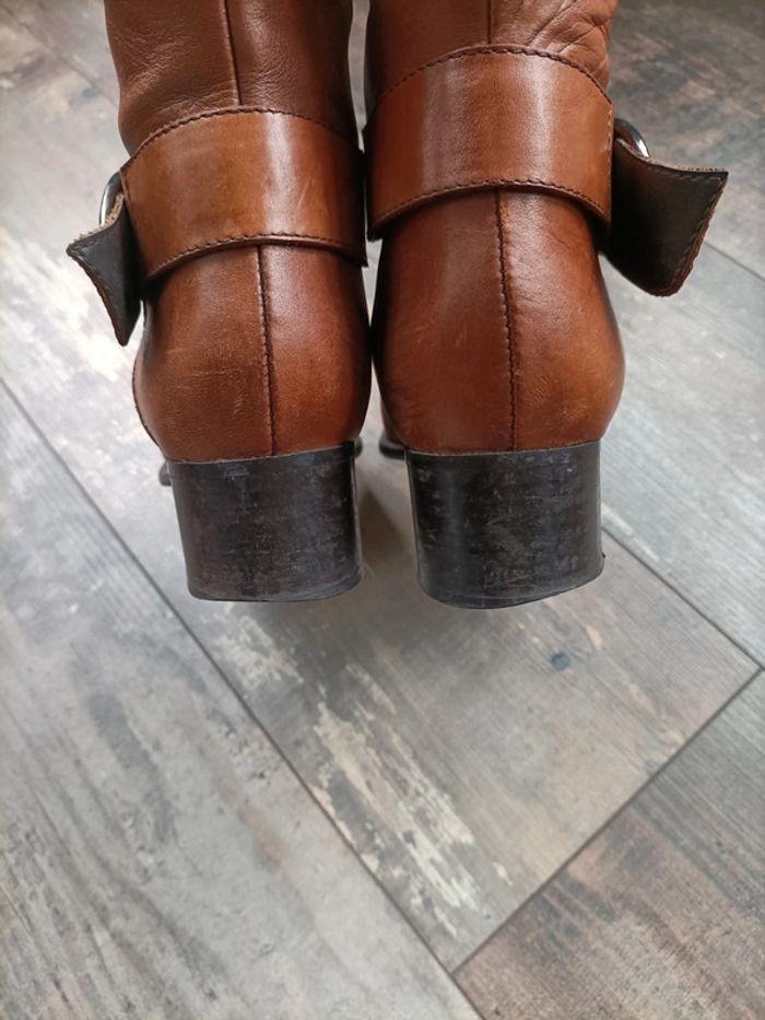 Botte haute en cuir - photo numéro 5