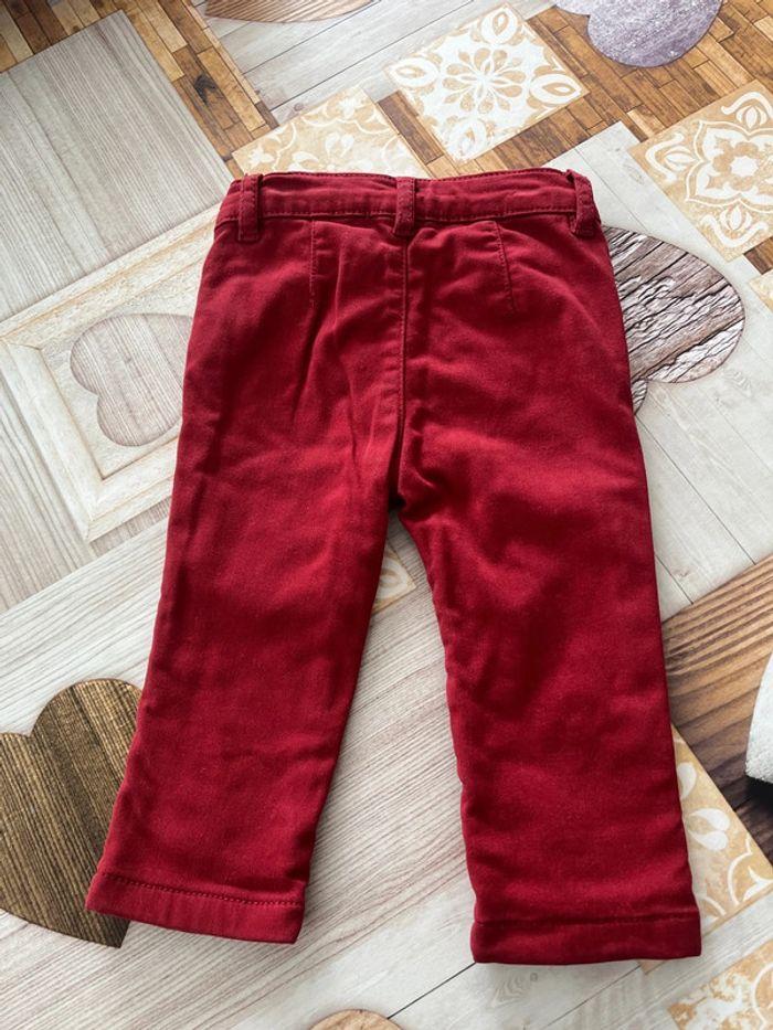 Pantalon rouge 6 mois - photo numéro 3