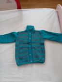 Gilet en laine fait main taille 2 ans