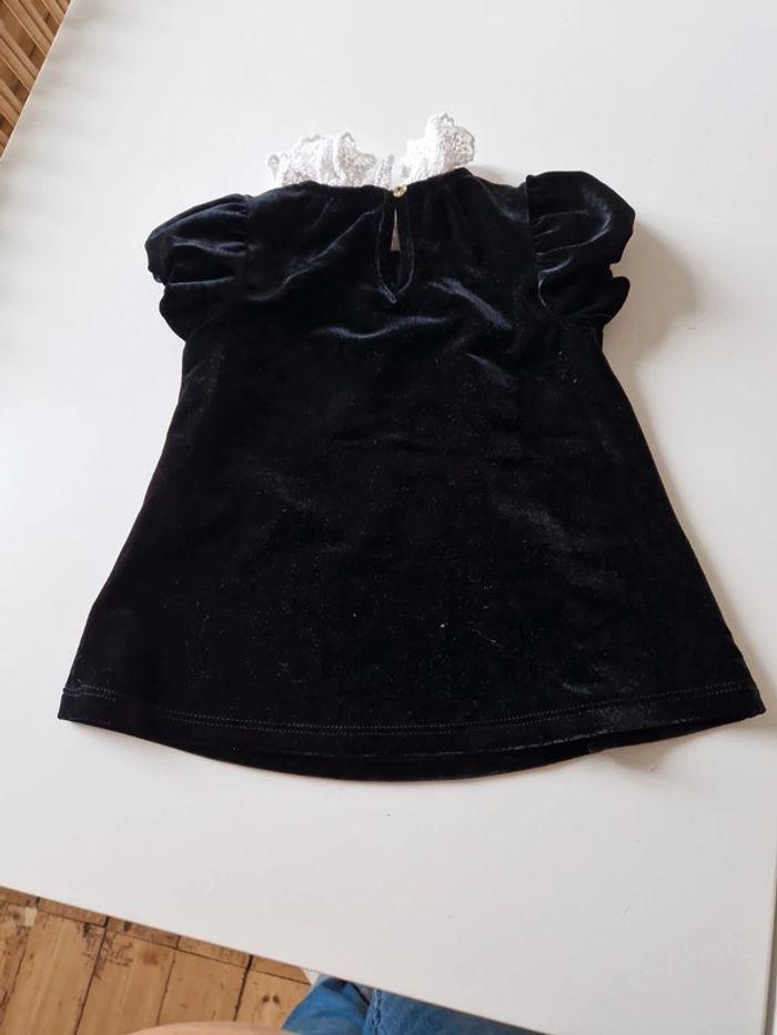 Robe noir en velours taille 3mois 60cm - photo numéro 3