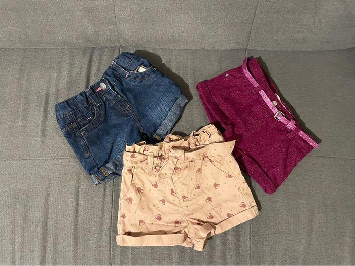 Lot 3 shorts automne hiver fille 6 mois - photo numéro 1