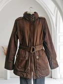 Manteau / parka marron ceinturé Mat de Misaine