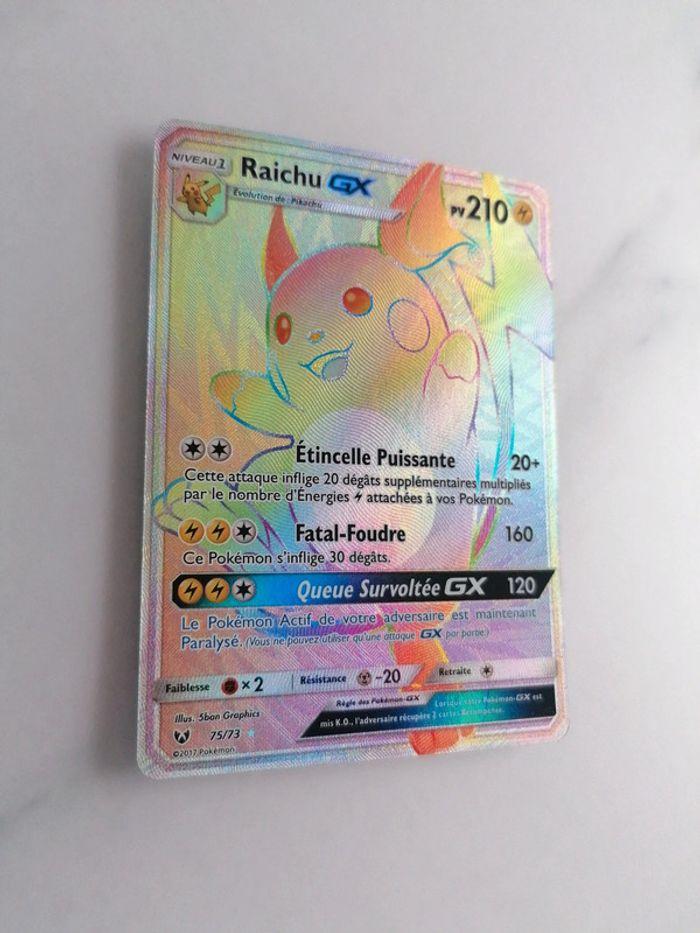 Carte Pokémon raichu gx 75/73 holo - photo numéro 2