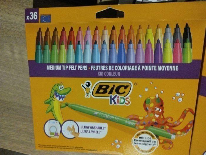 36 feutres  bic kids neufs - photo numéro 2