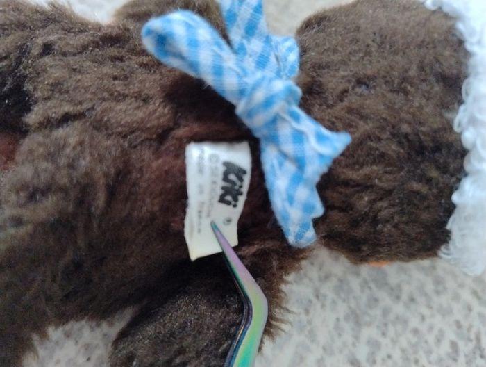 Peluche kiki  yeux bleus avec bonnet - photo numéro 3