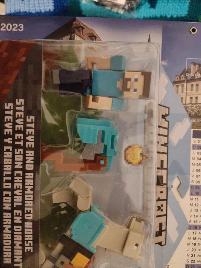 Minecraft jouet personnage et son cheval - photo numéro 2