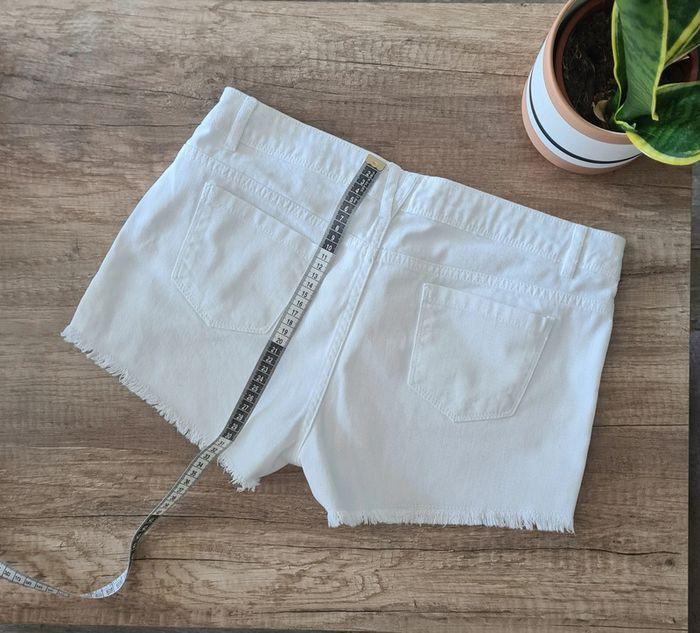 Short en Jean blanc Femme 38 - photo numéro 4