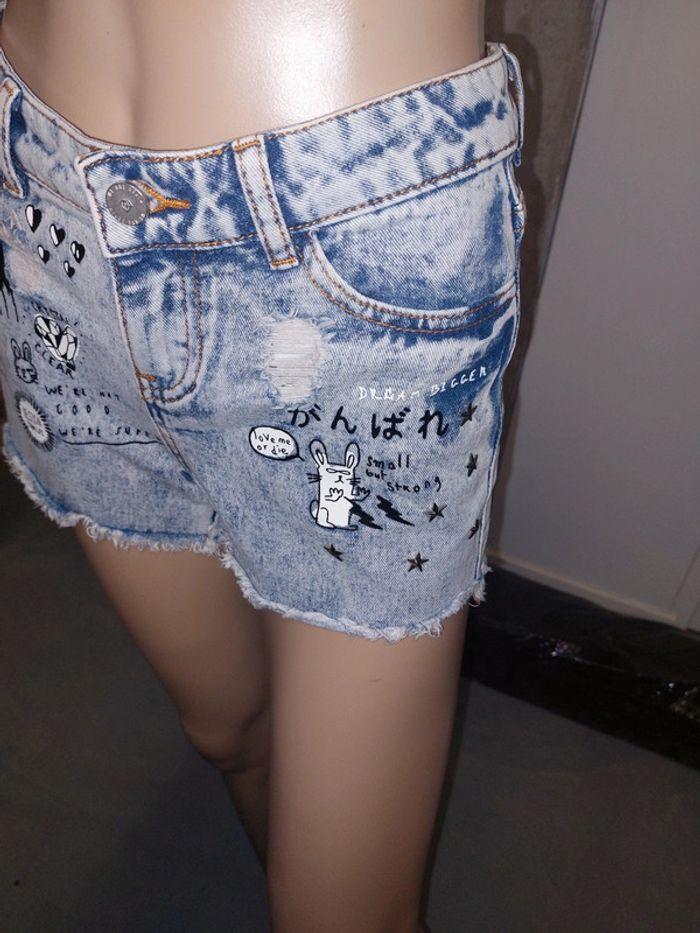 Short en jeans taille 34 peu porté - photo numéro 2