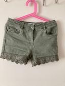 Short en jean avec finitions dentelle Gemo