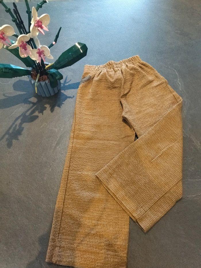 Pantalon large marron clair Zara - photo numéro 2